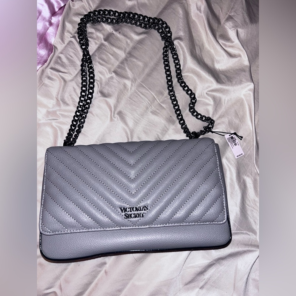 Gray Victoria Secret Crossbody bag. Brand New with Tags.